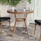 Flash Furniture Marseille French Bistro 31.5in. Table, Blk Textilene, Glass Top, Bamboo Print Alum Frame in Natural SDA-AD641011-80-BK-NAT-GG - alternate 1
